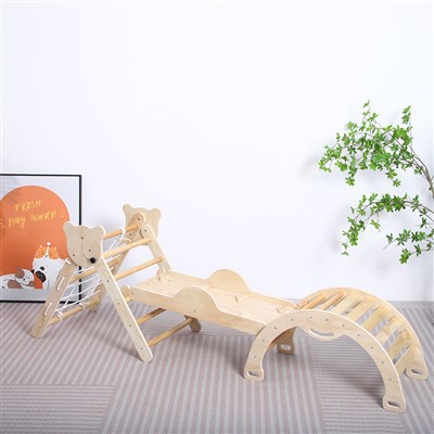 لکڑی کا مثلث چڑھنے والا سیٹ